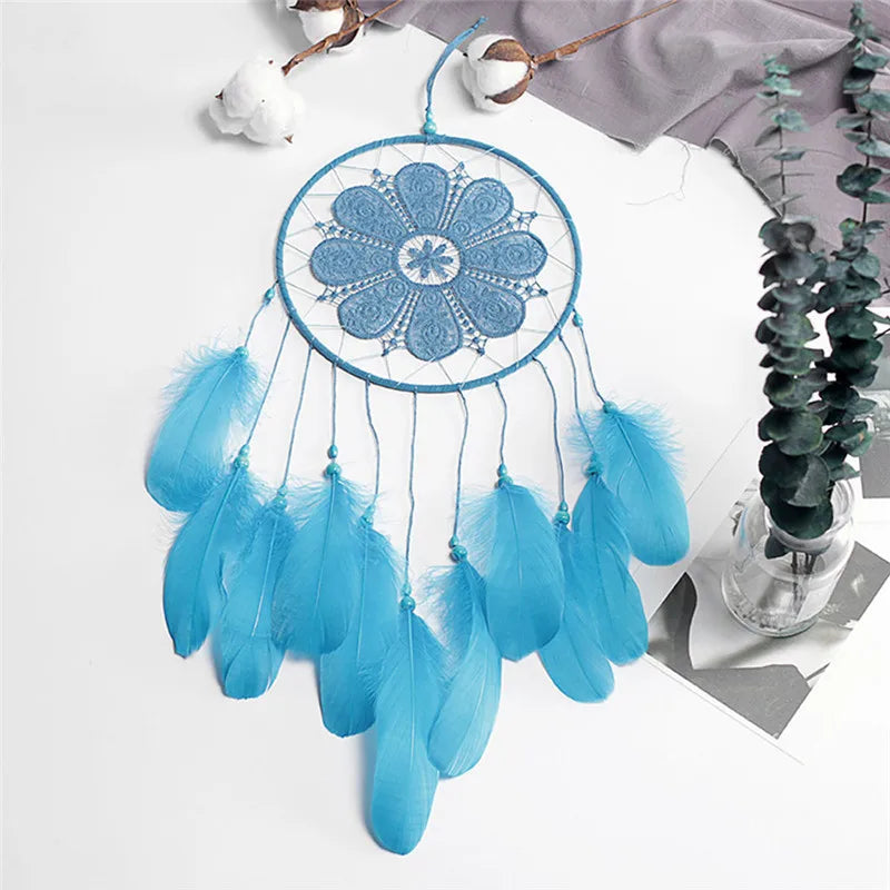 Indian Style Dreamcatcher Handmade Wind Chimes Hanging Pendant Dream Catcher Home Wall Art Hangings Decorations