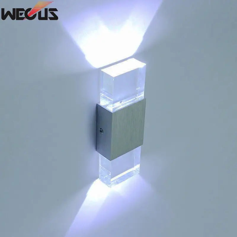 AC 110V 220V Aluminum Acrylic Modern Led Wall Light Indoor Wall Sconces Decorative Wall Lamps for Home Bed Room Living Room