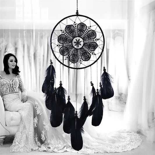 Indian Style Dreamcatcher Handmade Wind Chimes Hanging Pendant Dream Catcher Home Wall Art Hangings Decorations