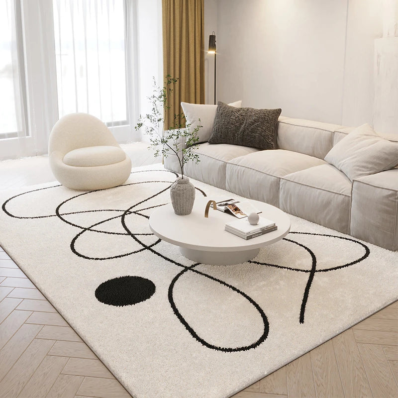 Nordic Ins Style Light Luxury Carpets Home Living Room Decoration Rugs Indoor Cloakroom Carpet Lounge Sofa Thickened Plush Rug