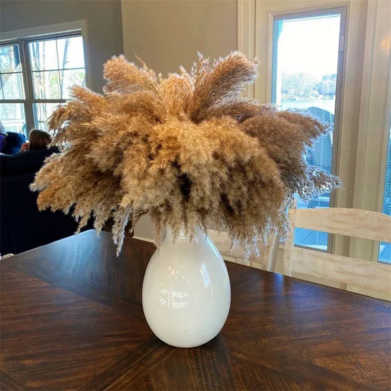 50-60cm Pampas Grass Decor Dried Floral Arrangement Reed Bouquet  Artificial Flower Home Christmas Boho Wedding Table Decoration