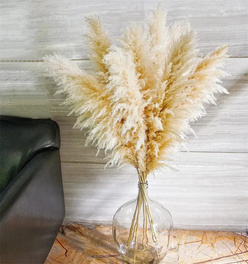 50-60cm Pampas Grass Decor Dried Floral Arrangement Reed Bouquet  Artificial Flower Home Christmas Boho Wedding Table Decoration