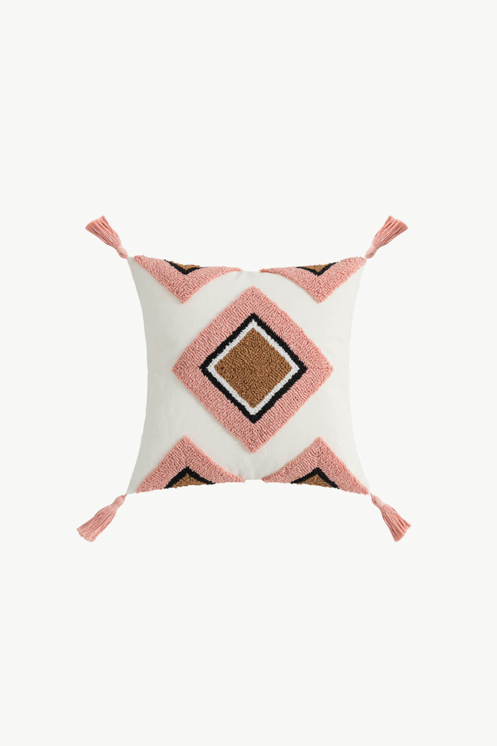 Geometric Graphic Tassel Decorative Throw Pillow Case